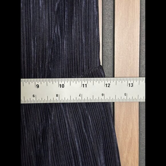 New 19 Cooper Jumpsuit Small Womens Blue Cropped Pleated Wide Leg Halter Neck - Picture 4 of 10